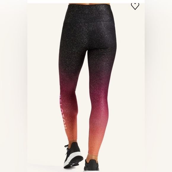 Peloton x WITH sunrise fade sparkle high waist set worn once! - Picture 2 of 9